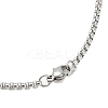 Non-Tarnish 201 Stainless Steel Box Chain Hollow Christian Jesus Face Pendant Necklaces for Women Men NJEW-U005-06P-3