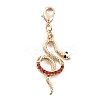 Alloy Rhinestone Pendant Decoration HJEW-P021-01H-G-1