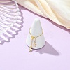 Adjustable Brass Cable Chains Finger Rings RJEW-TA00237-2