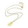 Birthday Flower 304 Stainless Steel Pendant Nacklaces For Women STAS-S124-03G-12-2