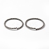 304 Stainless Steel Open Jump Rings Twist Ring STAS-L262-37C-P-1