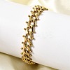 Punk Style 304 Stainless Steel Curn Chain Bracelets for Women BJEW-A044-01G-2