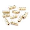 Real 18K Gold Plated Brass Tube Beads KK-A155-22G-2