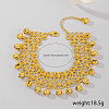 Bohemian Ethnic Style Brass Bell Charm Anklets with Tassels for Women AN9396-5