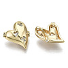Brass Micro Pave Cubic Clear Zirconia Charms KK-N232-123-NF-2