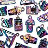 20Pcs 5 Style Alloy Pendants for Teachers' Day FIND-LS0001-27MC-4