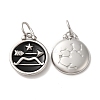 304 Stainless Steel Enamel Pendants STAS-A080-43P-11-1