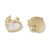 Brass & Shell & Clear Cubic Zirconia Charms KK-G497-16G-2