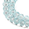 Transparent Baking Paint Glass Beads Strands DGLA-A034-T6mm-D06-3