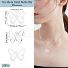 20Pcs 201 Stainless Steel Pendants STAS-BBC0007-79P-2