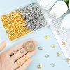 400Pcs 2 Colors Zinc Alloy Spacer Beads FIND-SP0002-18-3