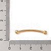 304 Stainless Steel Curved Tube Beads STAS-M061-04G-3