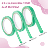 3 Rolls 3 Colors Crepe Paper Masking Tape AJEW-GF0008-71C-2