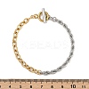 304 Stainless Steel Cable & Rope Chain Bracelets for Women BJEW-K279-03GP-5