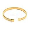 304 Stainless Steel Wire Mesh Cuff Bangles for Women BJEW-D022-01D-G-3