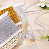 2 Cards 2 Colors Metallic Polyester Lace Trim OCOR-FG0001-39-5