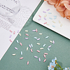 200Pcs 4 Colors Opaque Resin Cabochons RESI-HY0001-26-4
