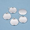 304 Stainless Steel Pendant Cabochon Settings LS-X-STAS-F191-14S-G-1