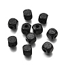 Spray Painted Wooden Beads WOOD-P021-01B-29-1