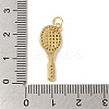 Rack Plating Brass & Clear Cubic Zirconia Pendants X-KK-L216-058G-3