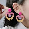 Acrylic Stud Earrings FS-WGE927B-08-2