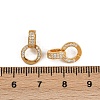 Rack Plating 925 Sterling Silver Micro Pave Clear Cubic Zirconia Enhancer Shortener Bails STER-H105-05G-3