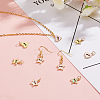 16Pcs 2 Style Real 18K Gold Plated Brass Enamel Charms KK-FH0002-11-3