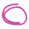 Synthetic Turquoise Beads Strands TURQ-G106-6mm-02K-3