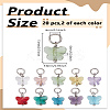 20Pcs 10 Colors Faceted Transparent Glass Charms GLAA-LP0001-18-2