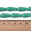 Opaque Glass Beads Strands GLAA-Q113-03A-C03-4