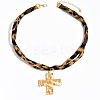 Summer Alloy Pendant Leopard Print Cord Necklaces FS-WG0DEDB-03-2