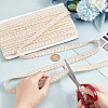 Polyester Braided Lace Trim OCOR-WH0078-09D-3