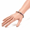 Natural Gemstone & Synthetic Hematite Round Beaded Stretch Bracelet for Women BJEW-JB08305-3