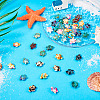 60Pcs 15 Styles Spray Painted Synthetic Turquoise Beads G-TA0002-19-6