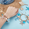 2Pcs Alloy Rolo Chain Charm Bracelets for Women BJEW-HY0001-04-3