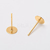 Brass Stud Earring Findings LS-KK-A251-G-NF-2
