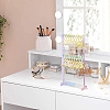 1 Set 3-Tier Coat Hanger Acrylic Earring Display Holder AJEW-OC0005-21-6