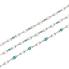 Brass Dapped Chains AJEW-Q153-02P-07-1