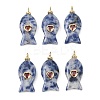 Natural Blue Spot Jasper Pendants G-Z134-06G-05-1