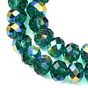 Electroplate Transparent Glass Beads Strands EGLA-A046-01C-23-2