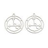 Tarnish Resistant 304 Stainless Steel Sigil of Lilith Pendants STAS-P201-04P-1
