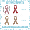 12Pcs 2 Colors Hot Glue & Rhinestone Sequin Patches PATC-FG0002-50-2