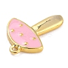 Autumn Theme Brass Enamel Pendants KK-P197-18A-G-2