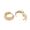 Texture Rings Brass Hoop Earrings for Women EJEW-B056-02G-02-2