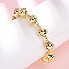 Brass Round Beads Slider Bracelets for Women BJEW-D357-06A-G-1