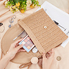 Women's Straw Knitted Bag AJEW-WH0348-17-3