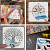 PET Hollow Out Drawing Painting Stencils DIY-WH0391-0451-4