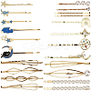 6 Bags 6 Styles Zinc Alloy Hair Bobby Pins PHAR-SP0001-01B-1