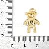 Rack Plating Brass Micro Pave Cubic Zirconia Pendants KK-H059-17G-3