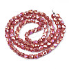 Electroplate Glass Beads Strands EGLA-N002-13-A16-2
